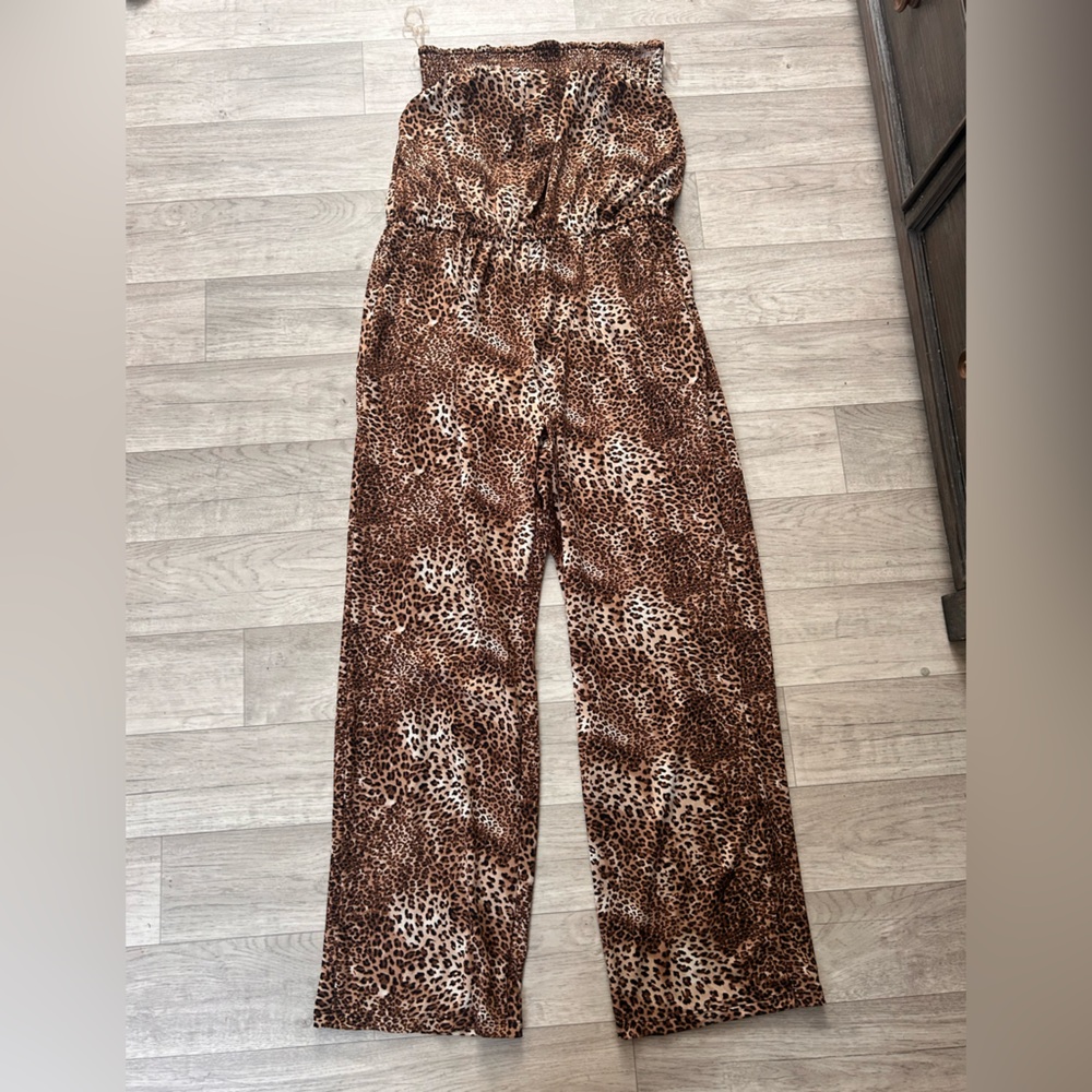 Kate & Mallory Leopard Print Jumpsuit